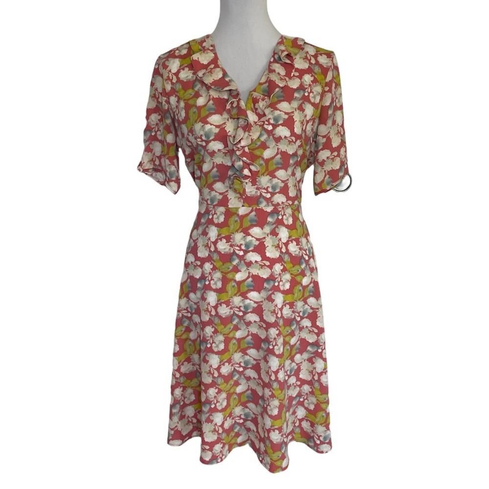 Downeast Pink Floral Dress Medium